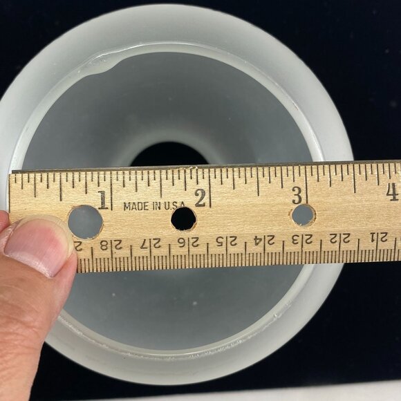 Frosted Glass Floral Design Lamp Shade Replacement Globe - Picture 8 of 9